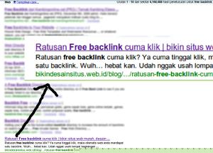 Free backlink di google, yahoo dan bing
