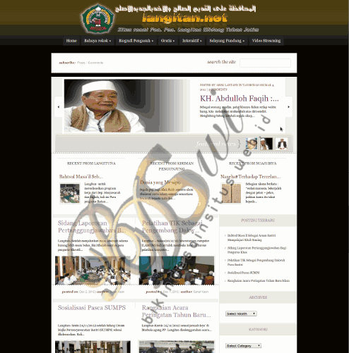 Redesain website Pesantren Langitan.net