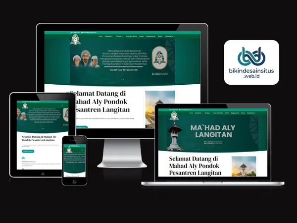 Portal Akademik Ma'had Aly Langitan Tuban — contoh desain website oleh BikinDesainSitus