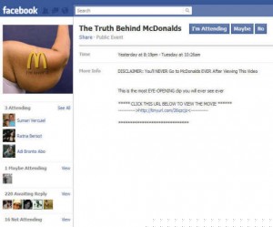 mcdonalds virus facebook linux