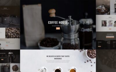 Contoh website coffee shop modern dan elegant