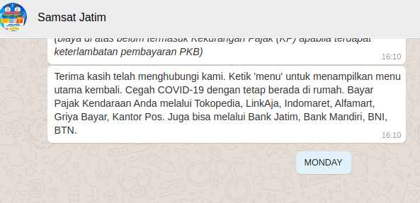 Bayar pajak kendaraan online langsung dapat STNK